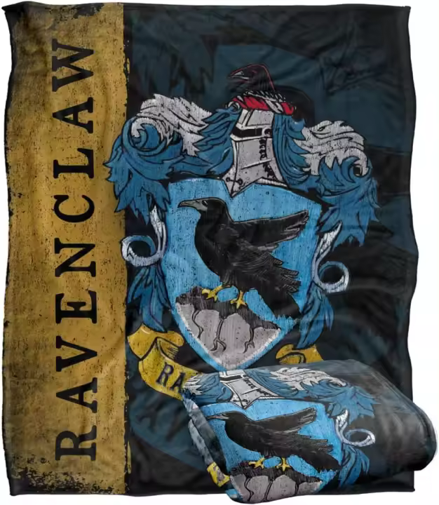 Manta de Harry Potter, manta sedosa y súper suave con el escudo de la casa de Harry Potter, Ravenclaw - 1