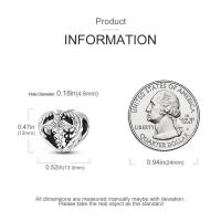 Abalorios de plata 100% auténtica con huellas de pata, joyería fina de cumpleaños para mujer, pulsera de 3mm, regalo con piedra de circón principal - details 28