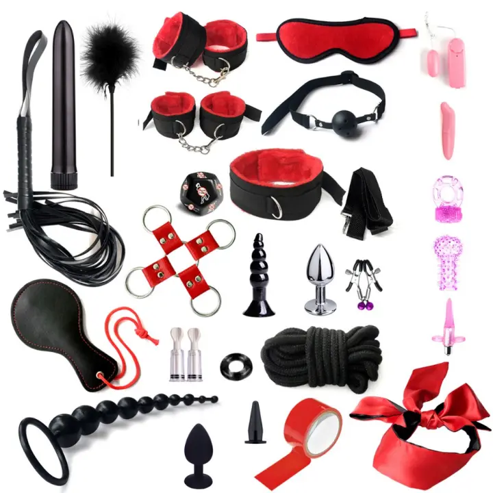 Juego de Bondage para Parejas, Set de Bondage, 28 piezas, Set de Restricción para Accesorios Sexuales - 1
