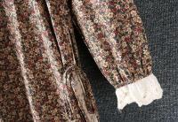 Estilo japonés Medi 2023 nuevo verano artístico Hipster con volantes ral algodón y en vestido suelto de manga larga Mujer - details 12
