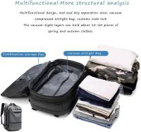 Mochila de Viaje para Hombres 60L Airback Vacuum Compression Multifuncional Impermeable Anti Robo - details 33