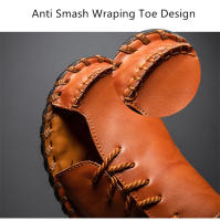 Sandalias de cuero para hombre, zapatos informales antideslizantes, cómodos, para playa y deportes, para verano - details 6