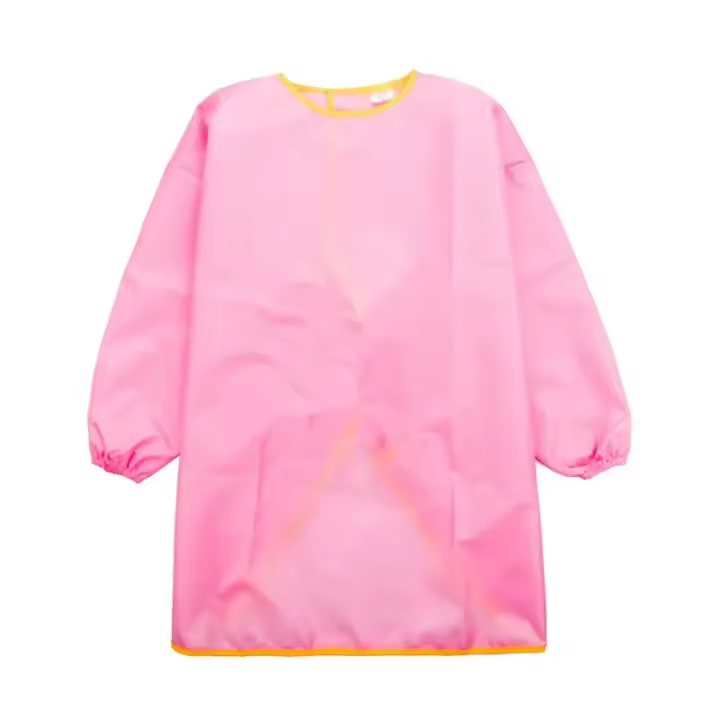 Delantal impermeable de manga larga para niños, delantal impermeable para escuela, arte, pintura, cocina, cocinero, bebé, niño y niña, bata para comer, dibujo DIY - 1