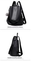 Mochila de Cuero PU para Mujer Bolso Informal Retro Impermeable Ideal para Viajes - details 5