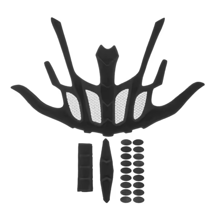 Almohadilla de esponja de protección sellada Universal para motocicleta, Kit de relleno interior para casco con Red para insectos, almohadillas de espuma en forma de murciélago - 1