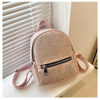 Mochila casual simple, moderna y de gran capacidad, diamantes de imitación de gas extranjero, bolsa de gas extranjero. - details 25