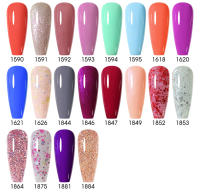 Arte Clavo multicolor Kit de esmalte de uñas de 24 piezas de 15 ml de barniz UV de acción prolongada baño gel de uñas de Arte - details 4