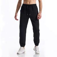Grille Design tissu hommes pantalons de Sport décontractés pantalons de Sport de gimnasia para hombres survêfun pantalons de survênement entrenamiento Jogging pantalons longs - details 2
