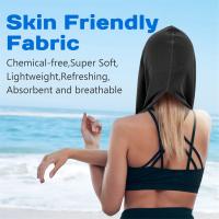 Toalla refrescante con capucha, toallas de refrigeración para cuello y cara, para Sauna, Yoga, Camping, entrenamiento, color negro - details 4