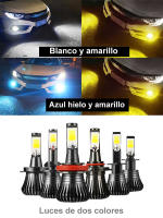 Bombillas LED para Coche Niscarda de Doble Color Blanco y Amarillo para Neblina Lámpara DRL para Conducción H1 H3 H4 H8 H9 H11 9005 9006 880 881 Hechas en China - details 0