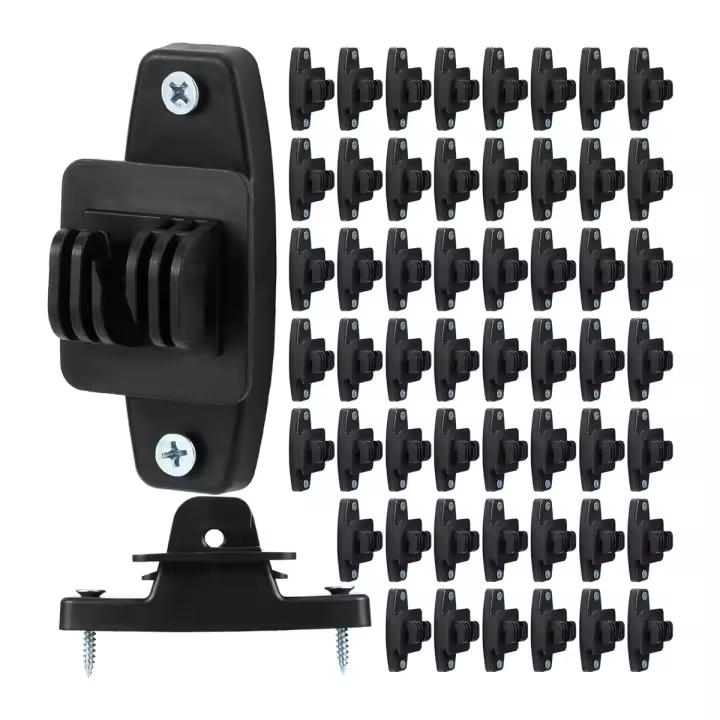 Aisladores de valla eléctrica de alambre, poste de madera, accesorios para clavos, 100 piezas - 1