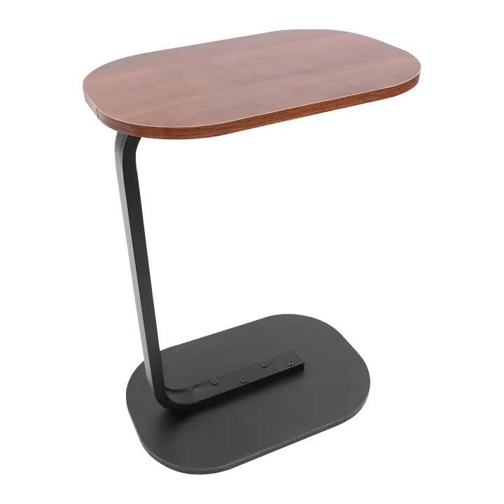 Mesa auxiliar en forma de C, pequeña mesa de centro, altura ajustable, moderna mesa de centro móvil para sala de estar y dormitorio - 1