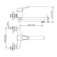 Grifo de Cocina de Mano Única Mezclador de Agua Caliente y Fría Rotación de Lavabo Grifo de Piscina - details 4