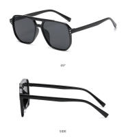 Gafas De Sol cuadradas Vintage para mujer, lentes De marca Retro con espejo, color negro y naranja, a la moda, colores dulces - details 8