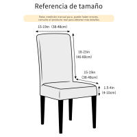 Funda de silla de spandex jacquard para banquetes, oficina, fiesta, elástico, protector de silla de comedor lavable extraíble - details 2