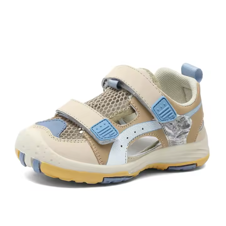 Sandalias de Niños Suaves Zapatos de Moda de Color Sólido Suela Antideslizante Anticolisión - 1