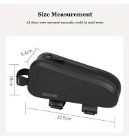 Bolsa impermeable para bicicleta de montaña, accesorios para viaje en carretera, marco frontal para tubo superior, bolsa para vástago de ciclismo, bolsa para teléfono móvil - details 2