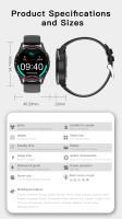Reloj inteligente con pantalla completamente táctil de 1,32 pulgadas y auriculares Bluetooth TWS 2 en 1 - details 18