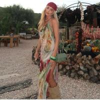 Vestido de Moda para Mujer Bordado con Cuentas Vestido de Verano sin Mangas con Espalda Abierta y Correas Estilo Holiday a la Moda - details 17