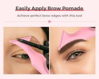 Plantillas de silicona reutilizables para delineador de ojos, herramienta de maquillaje multiusos, 5 en 1 - details 3