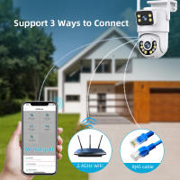 Cámara exterior inalámbrico wifi doméstico Internet HD inteligente 360 grados Visión nocturna vigilancia - details 11