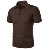 Ropa deportiva para correr para hombre, poste de pie de manga corta de alta elasticidad de verano, suéter básico de punto fino - details 38