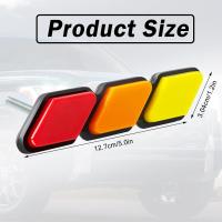 Insignia de rejilla tricolor compatible con Tacoma 4runner, tundra, Sequoia, RAV4, Highlander con decoración, 1 pieza - details 1