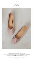 Zapatos de ballet Gamuza francesa Boca Ligera Solo 2025, nuevos, suela suave, fondo plano, punta redonda, arco un pedal. - details 14