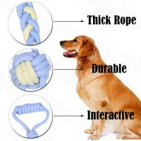 Juguetes interactivos para perros para masticadores agresivos, cuerda de algodón, juguetes grandes e indestructibles para perros pequeños y grandes, interactivos y duraderos - details 13