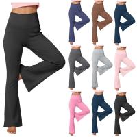 Malla, Tiro Bo Camping Yoga Malla Usada Con Corte De Bota, Pantalones De Entrenamiento Cómodos Para Mujer, Rosa Informal - details 0
