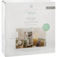 Redonda con Ruedas para organizar Libros – Habitación Infantil (Blanco y Gris) - details 3