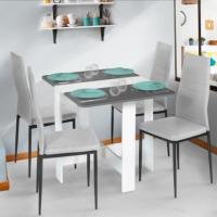 Mesa plegable para 2-4 personas, madera, blanco, madera de haya, 103 x 76 cm - details 13