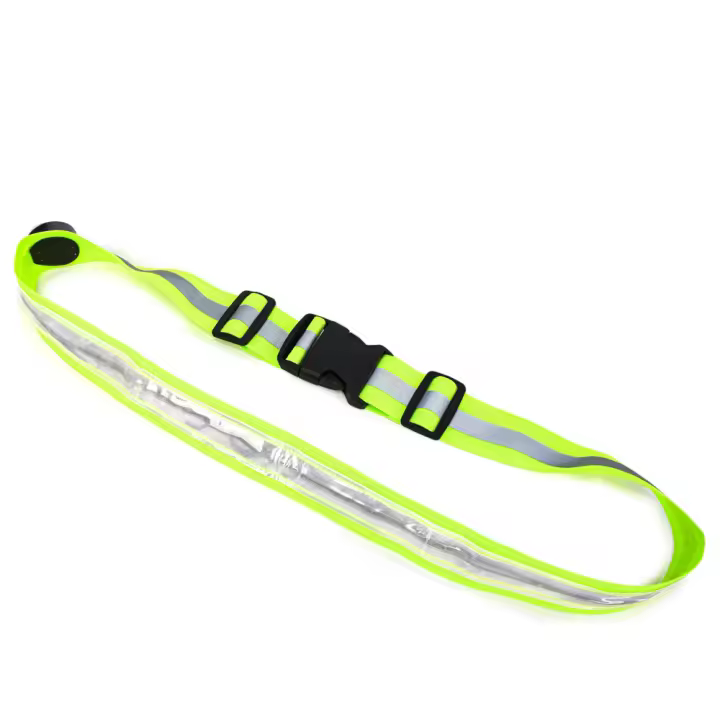 Cinturón LED de alta visibilidad para correr de noche, ciclismo y senderismo, equipo reflectante recargable por USB - 1