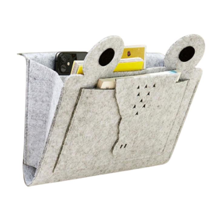 Bedside Organiser Hanging Bag Arm Chair Caddy Remote Control Holder for Phone Book Magazines Tablet