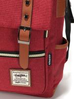 Mochila retro para ordenador portátil con puerto de carga USB, mochila de viaje impermeable para hombres y mujeres - details 47