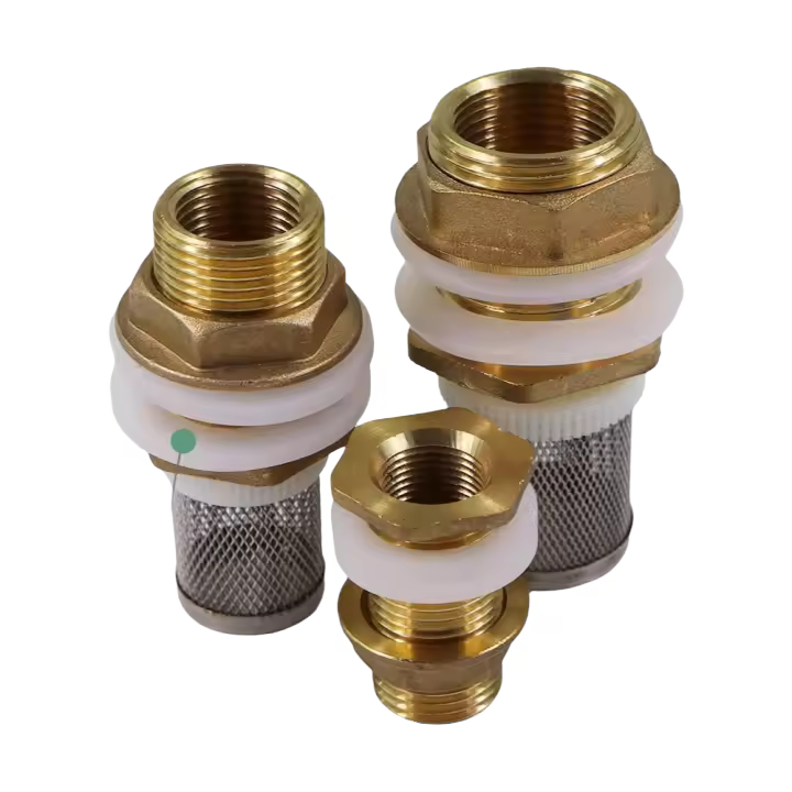 Conector De Acero De Latón Para Tanque De Agua Con Filtro Y Sellador De Silicona Adecuado Para Jardín Y Riego De Piscina - 1
