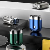 Mini Afeitadora Eléctrica Doble Portátil, Desmontable, Carga Tipo C Ideal para Barba y Viajes - details 1