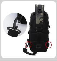 Mochila táctica de camuflaje para exteriores, impermeable, para pesca, deportes, riñonera para hombre y mujer, senderismo, Camping, viajes, montar, bolsas cruzadas - details 5