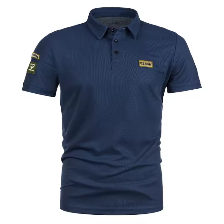 NOVEDAD DE VERANO 2025, Polo para hombre, camiseta de manga corta con cuello informal empalmado con icono de talla europea - 1