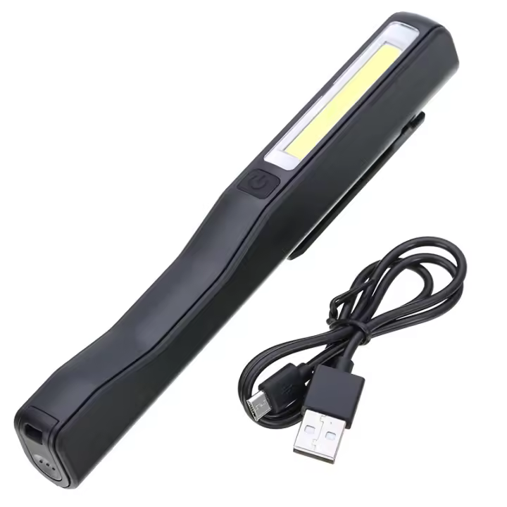 Luz LED COB portátil recargable, lámpara de inspección de trabajo para acampar, antorcha de mano magnética para el hogar, taller, automóvil y Camping - 1
