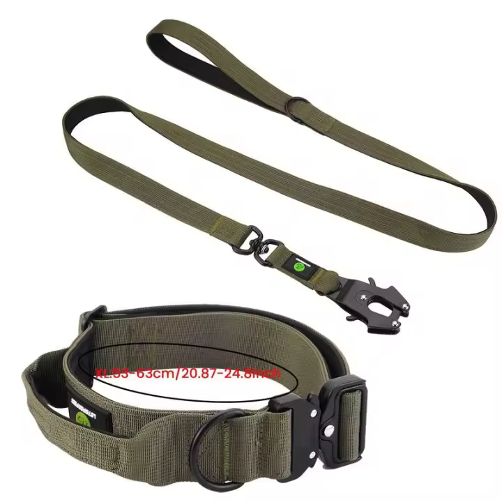 Collar táctico Perro, Conjunto de Correa, mango Militar, puede durante, Nailon, accesorios entrenamiento caminar para mascotas - 1