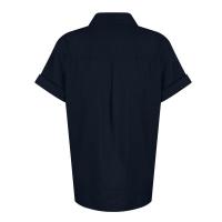 Camisa Simple y a la Moda para Mujer Algodón y Lino Informales, Clásicas con Manga Corta y Borlas - details 79