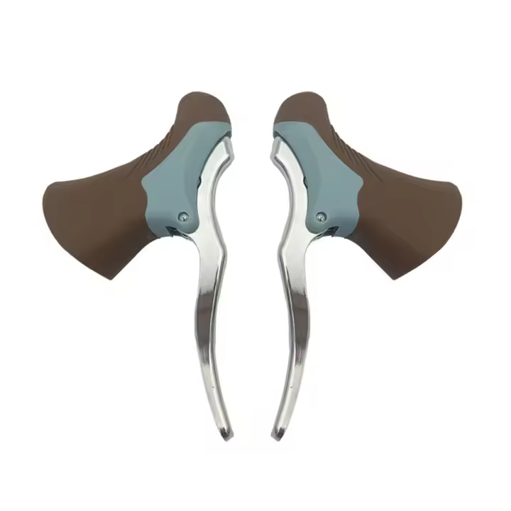 Accesorios para bicicleta de montaña, piñón fijo, juego de manillares antideslizantes para bicicleta de carretera, palancas de freno para bicicleta, barra de caída, mango de freno para bicicleta - 1