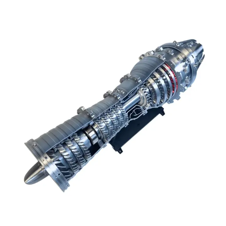El modelo de caza GE-79 puede arrancar un motor de aviación, turbina de potencia de alto rendimiento, juguete para regalo de boutique, adecuado para adolescentes - 1