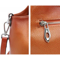 Nuevo bolso Casual de gran capacidad para mujer, bolso de hombro cruzado de cuero suave sencillo que combina con todo - details 7