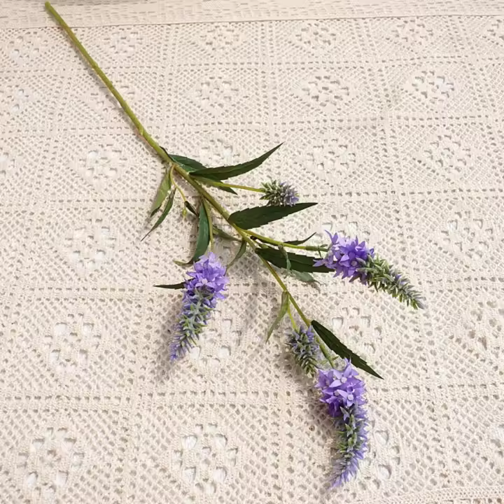 Rama de flor de lúpulo Artificial de 75cm, flor de lúpulo de seda de tacto Real de plástico hecha a mano, flor falsa elegante para el hogar y la sala de estar - 1