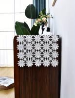 Corredor De Mesa De Encaje De Ganchillo, Mantel De Tela Hueca Floral, Elegante Corredor De Tocador Largo, pañal, 1 ud. - details 1