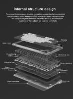 Darmoshark Teclado Mecánico Inalámbrico K8 para Juegos con Retroiluminación RGB Bluetooth y Cable USB-C Compatible con GATERON de 81 Teclas - details 9