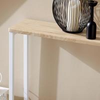 Mesa de Entrada Recibidor Mesa de Consola MDF y Hierro 120 x 80 x 20 cm FSB19-XL-N ES - details 14