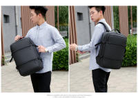 Mochila de viaje impermeable para hombre, morral escolar para ordenador portátil de negocios, de 15,6 pulgadas, con carga USB - details 15